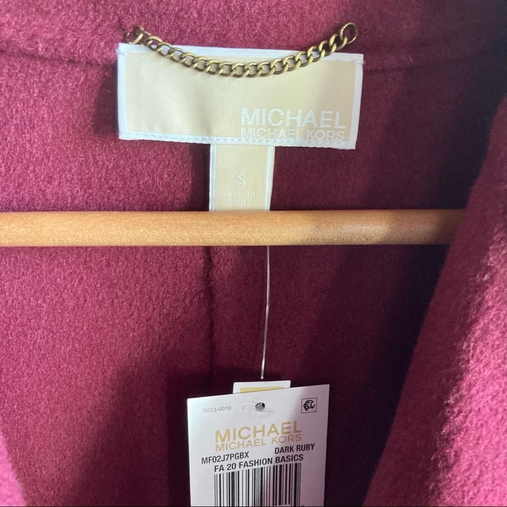NEW Michael Kors Belted Wool Blend Felt Coat - Picture 10 of 11